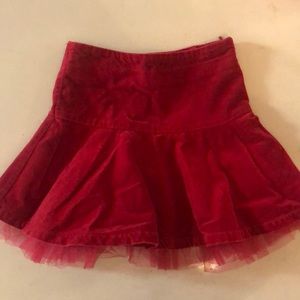 **6 Items for $26**. The Children’s Place, Velvet skirt w/ peekaboo tutu, size 4